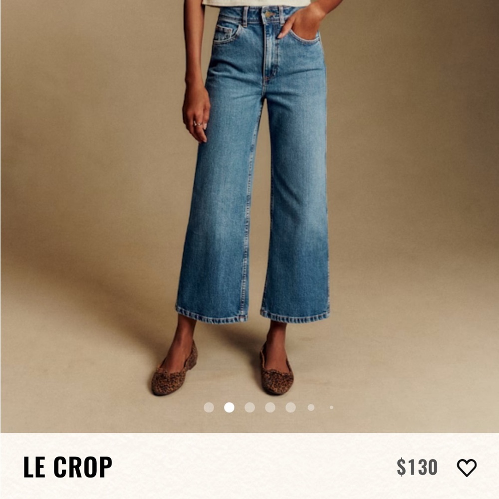Sezane Le Crop Women's Jeans in Denim Blue